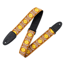 Sangle de guitare Levy M8HTVPH-27 Original Hootenanny Series (Jaune)