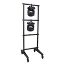 ProX X-ALTO7FT Lighting Fixture Moving Head U-Grid Module with 4 Adjustable Bars and Casters or Rubber Feet or Down Rigging - 7ft