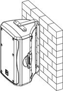 Kit de fixation murale/plafond Electro-Voice MB5-B pour haut-parleurs ZX4 et ZX5 (noir)