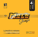 Mark Bass MB4LESS40100LS Longevo Cordes de basse blindées en acier inoxydable avec nano-film longue durée (.040 - .100)