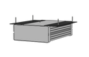 Installation du boîtier de configuration Audac MBS101T, montage sur surface plane