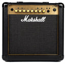 Ampli combo guitare 15W 4 canaux avec effets numériques Marshall MG15GFX (Black & Gold)