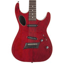 Michael Kelly MK60HTRMRC HYBRID 60 PORT GUITARE ÉLECTRIQUE ÉLECTRIQUE (rouge transparent) (démo)