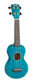 Mahalo MS1TBU Slimline Series Ukulélé soprano (bleu transparent)