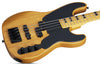 Schecter MODEL-T SESSION Electric Bass Guitar (Aged Natural Satin)