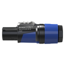 Neutrik NAC3FXXA-W-S Powercon In Connector (Blue)