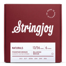 Stringjoy SJ-NB1356 Acoustic Guitar Strings Medium - 13-56