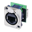 Neutrik NE8FDP RJ45 Ethercon Female Pass Thru D-Type (Nickel)