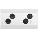 Audac NWP222US/W Network Panel With 2 In And Out XLR And Bluetooth (White)