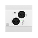 Audac NWP320US/W Bluetooth Network Input Panel With 2 XLR And A 3.5mm Jack (White)