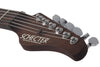 Schecter NICK JOHNSTON USA SIGNATURE FLAME TOP NITRO Electric Guitar and Case (Atomic Fire)