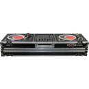 Odyssey FZDJ12W Format DJ Mixer and Two Standard Position Turntables Flight Coffin Case w/Wheels - 12″