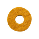 Dixon PAWS-9B1/4-HP Wool Cymbal Felt (Orange) - 4-Pack