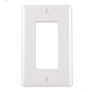 Covid PB-11001-W Blank Wall Plate with 1 Decora Hole Frame (White)