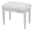 Proel PB90VSWWH Professional Wooden Keyboard Bench With Velvet Seat (White Matte)