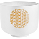 Meinl PCSB8FOL SONIC Energy Planetary Crystal Singing Bowl - 8 "(Fleur de la vie)