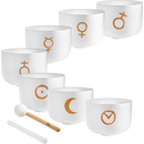 Meinl PCSBSETCHA SONIC Energy Planetary Crystal Singing Bowl Set