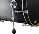 PDP PDCM24RKSB Concept Maple 3 pièces Rock Shell Pack Finition laque - Argent à noir fondu