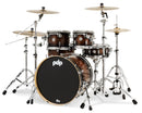 PDP PDCMX2215WC Concept Exotic 5 Piece Drum Shell Pack (Walnut To Charcoal Burst)