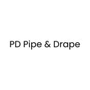 Rideau PD Pipe &amp; Drape PD-DR4.67X6-BLK en velours 15 oz avec poches pour tuyaux (noir) - 1,42 m (H) x 1,83 m (L)