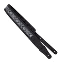 Profile GL-6200 Leather Strap with Burgundy Suede and Black Leather Arrow Pattern (Black) - 2.5"