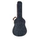 Étui rigide pour guitare acoustique archtop Profile PRC325BPDB-A (motif cachemire noir)
