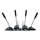Système de microphone de conférence sans fil Phenyx Pro PTC-4-4G avec 4 microphones à col de cygne