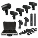Phenyx Pro PTD-10 7-Piece Drum Microphone Kit With Cardioid Patterns