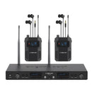Système de monitoring intra-auriculaire sans fil mono UHF Phenyx Pro PTM-22-2B-500 avec 2 sorties en boucle