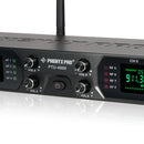 Phenyx Pro PTU-4000-8H UHF Fixed Frequency 8-Channel Wireless Microphone System