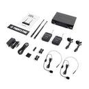 Phenyx Pro PTU-52-2B Dual Wireless Microphone System With Frequency Hopping