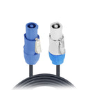 ProX XC-PWC14-10 10 Ft. 14 AWG High Performance Power Connection Link Grey Male to Blue Male for Power Connection