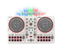 Contrôleur DJ Numark PARTY MIX III avec jeu de lumières intégré (Crème)