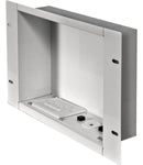 Peerless-AV IBA2AC-W In-Wall Cable Management Storage Box with Surge-Protected Duplex Receptacle (White)
