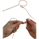 Microphone intra-auriculaire Point Source Audio CO-6-SE-BE Co-6 avec connecteur TRS verrouillable de 3,5 mm pour émetteurs sans fil Sennheiser (beige)