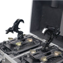 ProX T-QFC12X4 Set of (4) Quick 90º Folding Moving Head Clamp Adapters with T-C12 Truss Clamp 2 in. Diameter (Black)