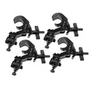 ProX T-QFC12X4 Set of (4) Quick 90º Folding Moving Head Clamp Adapters with T-C12 Truss Clamp 2 in. Diameter (Black)