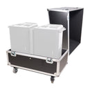 ProX XS-SP2X251715W Flight case double haut-parleur pour 2 QSC KLA12 LA112 EV ETX12P