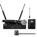 Shure QLXD124/85 Handheld and Lavalier Combo Wireless Mic System (X52: 902 to 928 MHz)