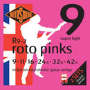 Rotosound R9-2 Roto Pinks Double Deckers Electric Guitar Strings (2 Pack) - 9-42