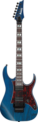 Guitare électrique Ibanez RG653DXTDF RG Prestige (Bleu foncé transparent mat)