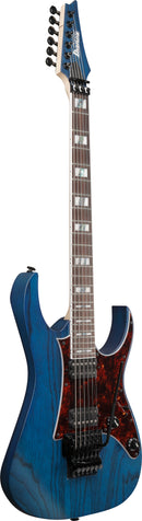 Guitare électrique Ibanez RG653DXTDF RG Prestige (Bleu foncé transparent mat)