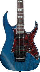 Guitare électrique Ibanez RG653DXTDF RG Prestige (Bleu foncé transparent mat)