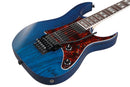 Guitare électrique Ibanez RG653DXTDF RG Prestige (Bleu foncé transparent mat)