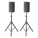 Ensemble trépied d'enceinte en aluminium Gator RI-SPKRSTDSET-200-AL avec sac de transport