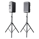 Ensemble trépied d'enceinte en aluminium Gator RI-SPKRSTDSET-200-AL avec sac de transport