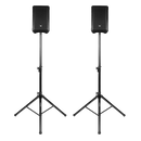 Gator RI-SPKRSTDSET-250-AL Aluminum Tripod Speaker Stand Set With Deluxe Bag