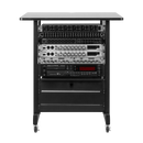 Gator RI-STRK-14U-BK Wood Rack Cabinet (Black) - 14U