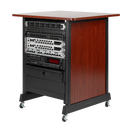 Gator RI-STRK-14U-CH Wood Rack Cabinet (Cherry) - 14U