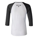 PRS Jersey 3/4 Sleeves Block Logo (White/Black) - Large